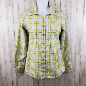 Oakley Gretchen Bleiler Womens Top Yellow Plaid